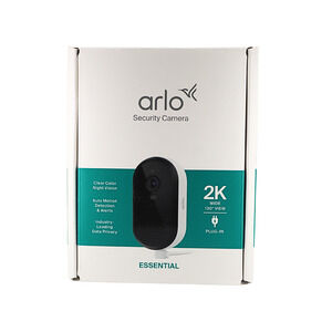 ARLO Essential Outdoor Plug-in Security Camera 2K (3rd Gen) with Dual-Band Wi-Fi